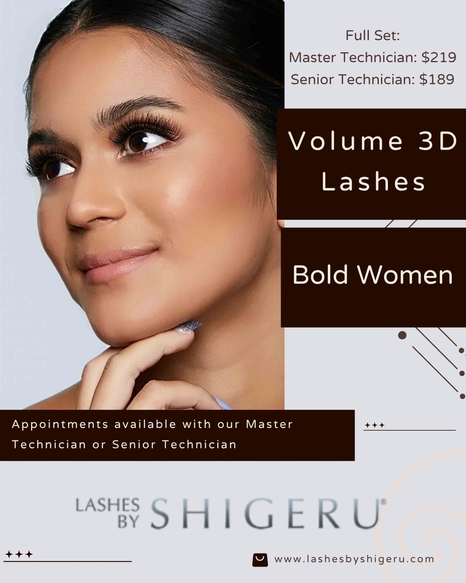 lashesbyshigeru's tweet image. 👁️‍🔥 Want lashes that scream confidence? Our Volume 3D Lashes are bold, luxe &amp;amp; built to SLAY.
💥 Lightweight. Long-lasting. ZERO basic.
✨ $189–$219 with LA’s top lash techs.
📍 Now at Lashes by Shigeru.
🔗 Book now 👉 lashes by shigeru
#BoldLashes #Volume3DLashes