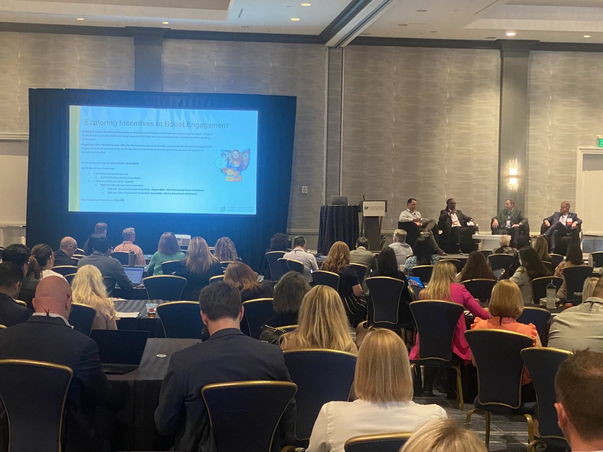 OhioTreasurer's tweet image. Our team spent last week at the @StateTreasurers Treasury Management Training Symposium connecting with peers nationwide, sharing best practices, and learning from experts in ABLE programs, college savings, and state debt issuance to help shape effective, impactful policy.