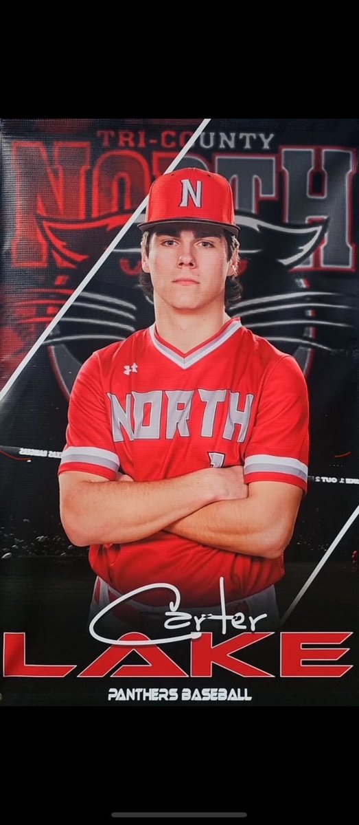 Congrats to TCN senior baseball player Carter Lake on being named First Team D VII All Ohio!