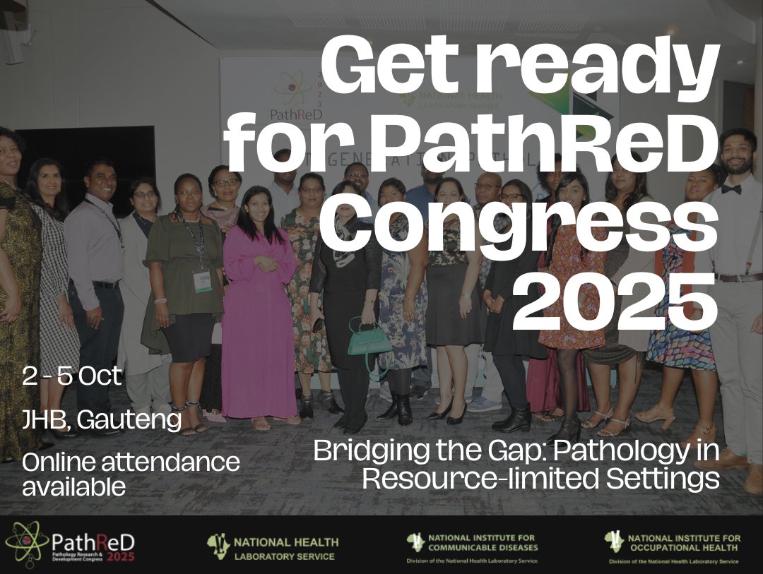 Get ready for #PathReDCongress2025! 

Register now: pathred.nhls.ac.za