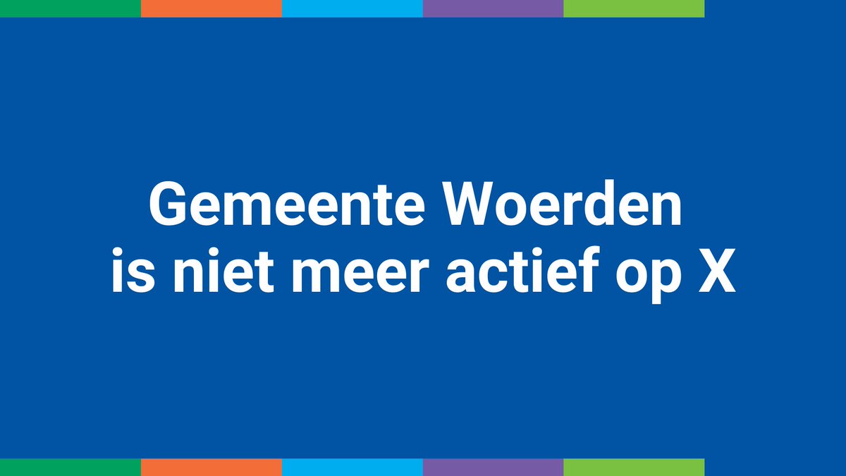 Volg gemeente Woerden op: 
Facebook: facebook.com/gemeentewoerde…
Instagram: instagram.com/gemeentewoerde…
LinkedIn: linkedin.com/company/gemeen…
 
Lees het nieuws via: woerden.nl/Nieuws
Stel een vraag via: woerden.nl/Contact
En plaats een melding via: woerden.nl/Melding_Doen