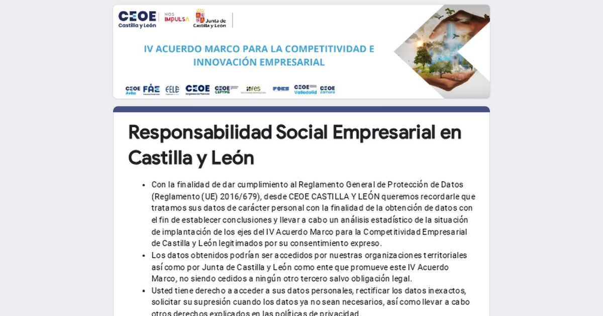 FAEBurgos's tweet image. 🟢Desde FAE y @ceoe_cyl  , dentro del IV Acuerdo Marco de Castilla y León estamos analizando cómo las empresas de Castilla y León aplican la Responsabilidad Social Empresarial.

Accede a la encuesta 👉 url.faeburgos.org/rlW5W