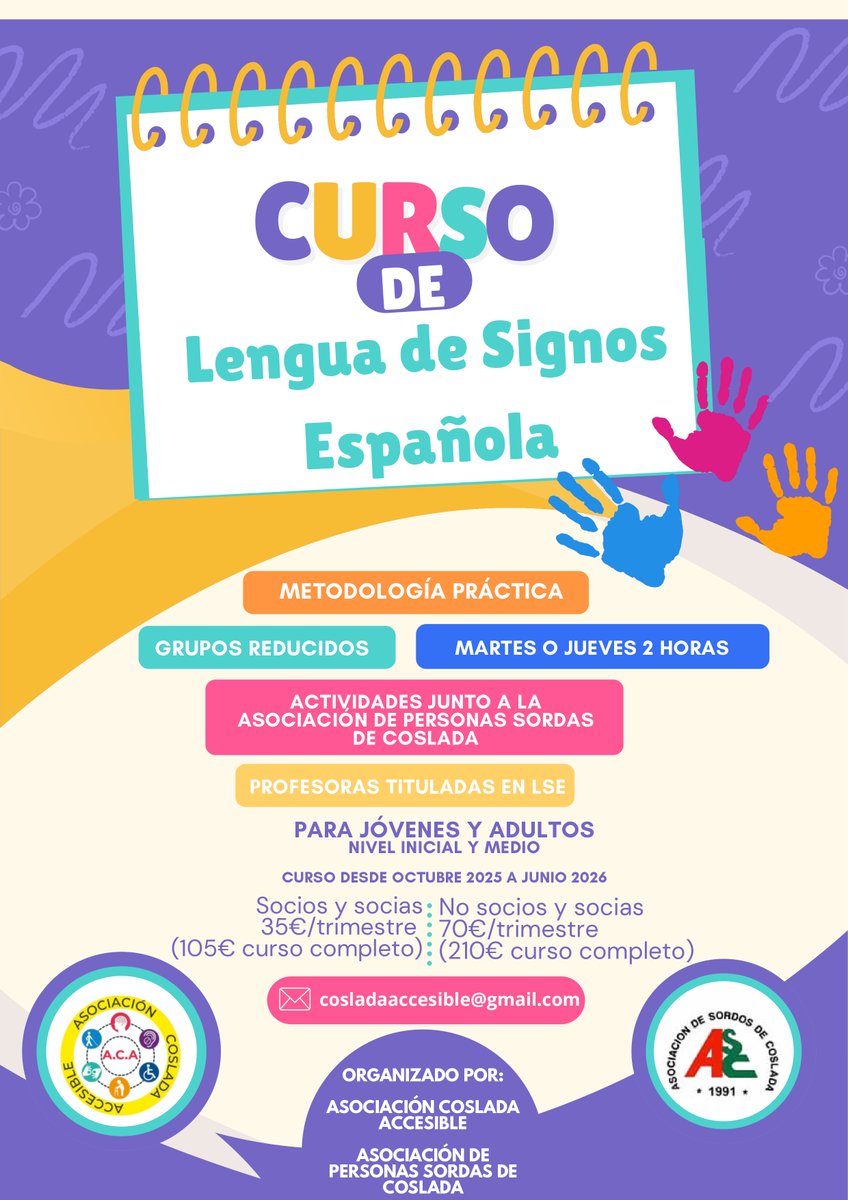 FAMMA Cocemfe Madrid (@famma_co_madrid) on Twitter photo 🧏 Nuestros compañeros de <a href="/CosladAccesible/">Coslada Accesible</a> han organizado este #curso de Lengua de Signos Española
➕ Información ↘️
#discapacidad 🧏 Nuestros compañeros de <a href="/CosladAccesible/">Coslada Accesible</a> han organizado este #curso de Lengua de Signos Española
➕ Información ↘️
#discapacidad