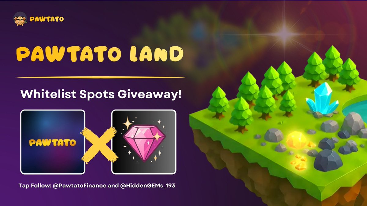 HiddenGEMs_193's tweet image. ๐ Weโre thrilled to announce our collaboration with @PawtatoFinance ๐
Pawtato Land ๐บ๏ธ๐ฑ Sui's first NFT land is coming !
Get ready to play your part in a new world built on @SuiNetwork ๐ง๐ง๐ง
Stay tuned โ the journey begins soon. ๐พ