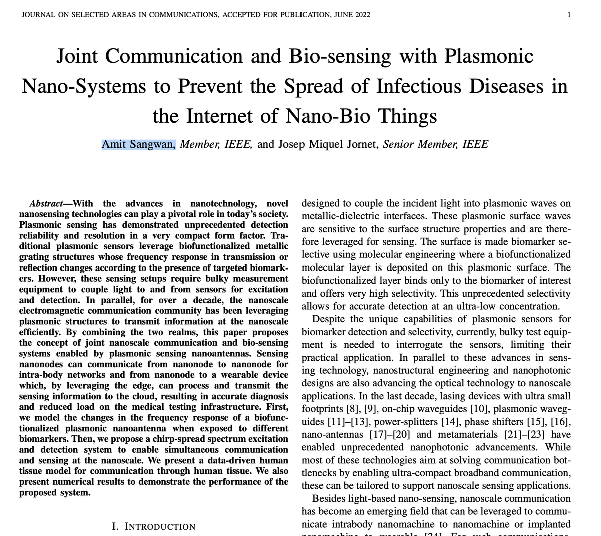 CorinneNokel's tweet photo. Amit Sangwan
Intra-Body Internet / Bio-Cyber Interface for eHealth
Internet of Nano-Bio Things #SmartBody
https://t.co/GFFCO6InX1
https://t.co/3D1IBX88xc https://t.co/rTaZmm0NiV