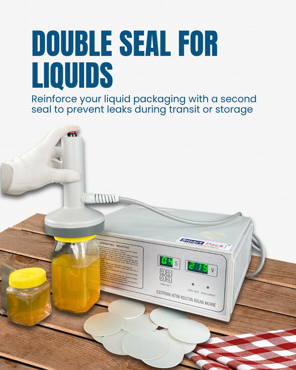 SmartPackIndia's tweet image. Packaging slowing you down? ⏳
Upgrade your process with these smart hacks:
✔️ QR codes = more info, less space
✔️ Double seal = no leaks
✔️ Label first = clean finish
Work smart. Pack smarter. 💼
#SmartPackaging #SmartPackIndia #PackagingTips #HustleSmart