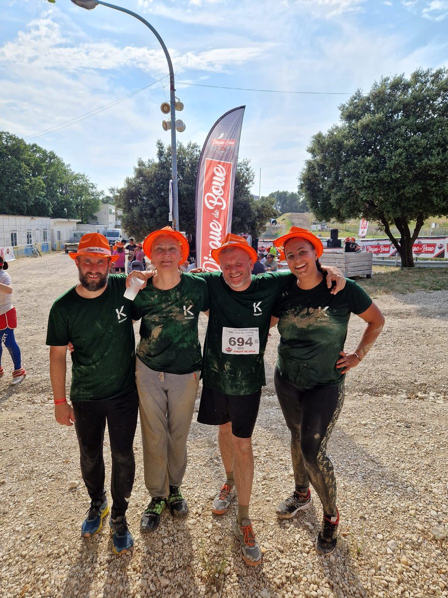 💪Quand l’esprit d’équipe affronte la boue !
Vendredi 6 juin à Pernes les fontaines (84), 4 collaborateurs de Koppert France ont relevé un défi sportif et plein de bonne humeur : la course "Dingue de Boue" ! Bravo à notre équipe de choc pour ce bel exploit boueux et inspirant👏