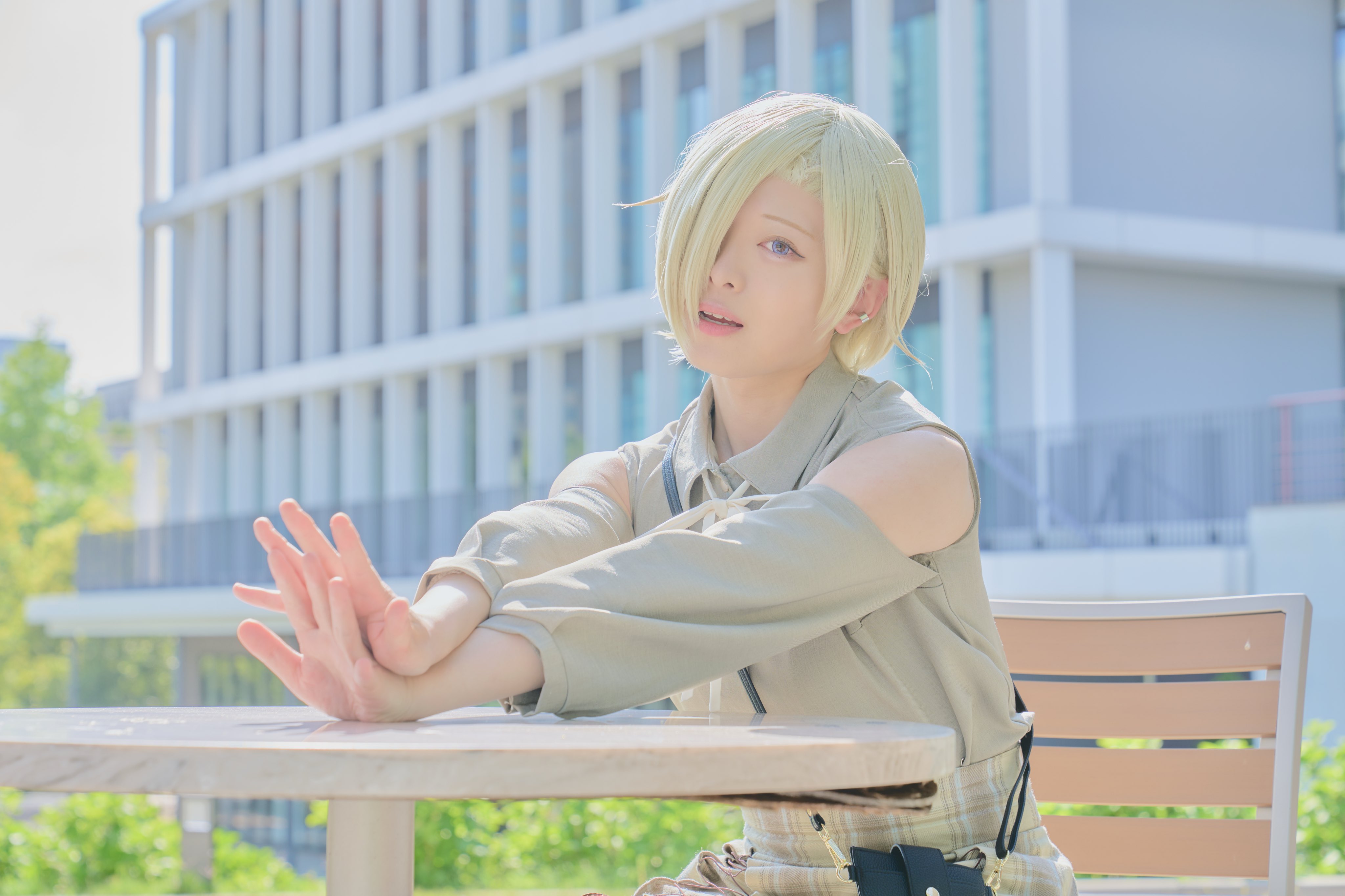 【冬バーゲン★特別送料無料！】 睦月@僕ラブ46  X: on ニジ04 コスプレウィッグ