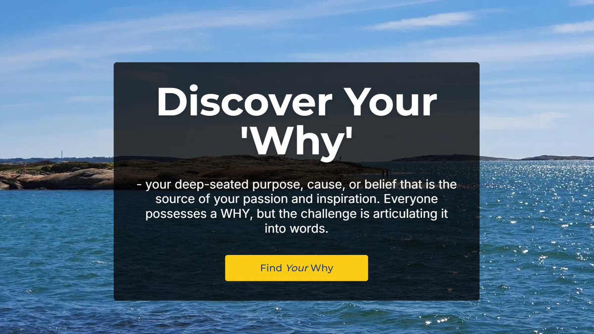 FindMyWhy_'s tweet image. If I build a product like this would anyone be interested? 
#PurposeDriven #FindYourWhy #LifeGoals #SelfDiscovery #MeaningfulLife #Motivational #selfdiscovery #intentionalliving