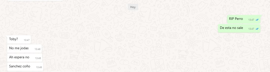 Acaba de suceder.