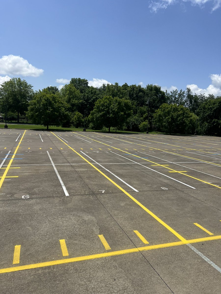 Did you know we paint for marching band purposes? This is the perfect time to get your parking lot taken care of for your school band/marching needs. We can paint your asphalt into the perfect football field for you to practice formations and drills!