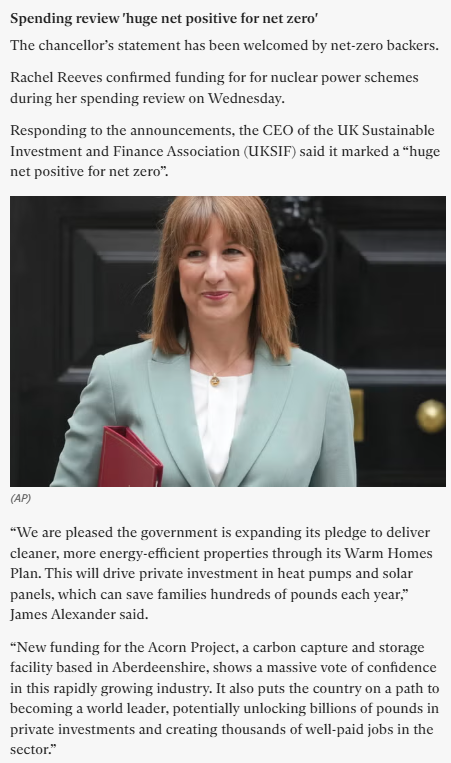 dpwhitbread's tweet image. UKSIF had its say on the Spending Review yesterday, with coverage of our statement in @Independent , @theipaper, @BusinessGreen and edie📰