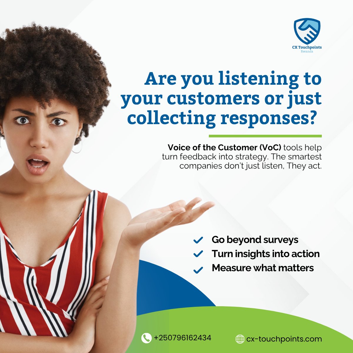CXTouchpointsRW's tweet image. Are you hearing your customers, or just collecting responses?

3 Key Focus Areas:
• Go beyond surveys
• Turn insights into action
• Measure what matters

#VoiceOfTheCustomer #CustomerInsights #FeedbackThatMatters #CustomerListening  #CustomerLedGrowth #CXTouchpointsGroup