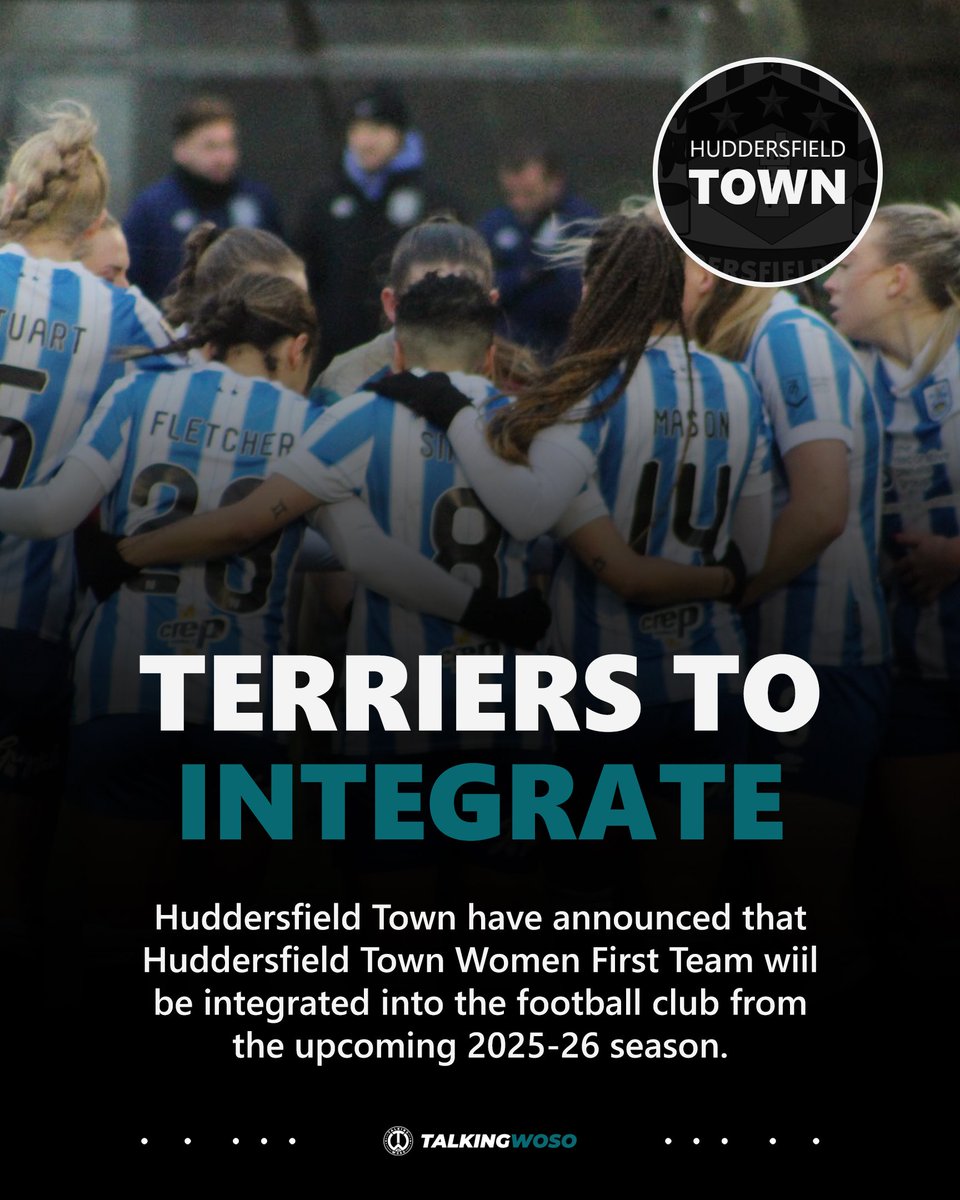 Talking WoSo (@talkingwoso) on Twitter photo Huddersfield Town have announced that Huddersfield Town Women First Team will be incorporated into the football club from the upcoming 2025-26 season.
<a href="/HTAFCWomen/">Huddersfield Town Women FC</a> Academy will continue to operate separately, with discussions ongoing.
📰 MORE: htafc.com/news/2025/june… Huddersfield Town have announced that Huddersfield Town Women First Team will be incorporated into the football club from the upcoming 2025-26 season.
<a href="/HTAFCWomen/">Huddersfield Town Women FC</a> Academy will continue to operate separately, with discussions ongoing.
📰 MORE: htafc.com/news/2025/june…