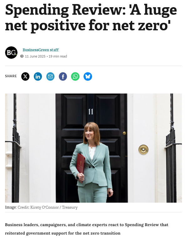 dpwhitbread's tweet image. UKSIF had its say on the Spending Review yesterday, with coverage of our statement in @Independent , @theipaper, @BusinessGreen and edie📰