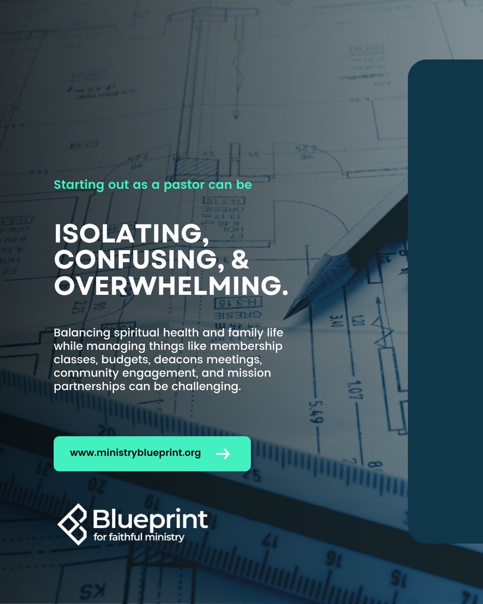 blueprintnc's tweet photo. Ministry Isn’t Simple—But You Don’t Have to Figure It Out Alone

From managing meetings to leading mission partnerships, the early years of pastoring can feel like too much, too fast. 

Blueprint provides structured support and a framework to help new and aspiring pastors lay a foundation for faithful ministry. 

📍 Register for a cohort at https://t.co/JqcBBDZUhu

#ministryblueprint #ncbaptist #onmissiontogether