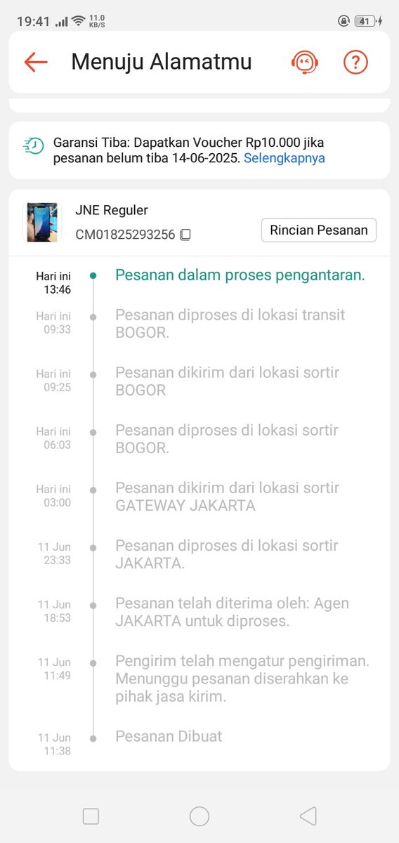 getux_Inokuma's tweet photo. @JNECare jne oh jne,,,report kurir dari siang dalam proses pengantaran tapi sampai jam 8 malam gini kurir nya kurir gak dateng juga, kurir nya ngantuk kah 😅 https://t.co/lLW54uyU0l