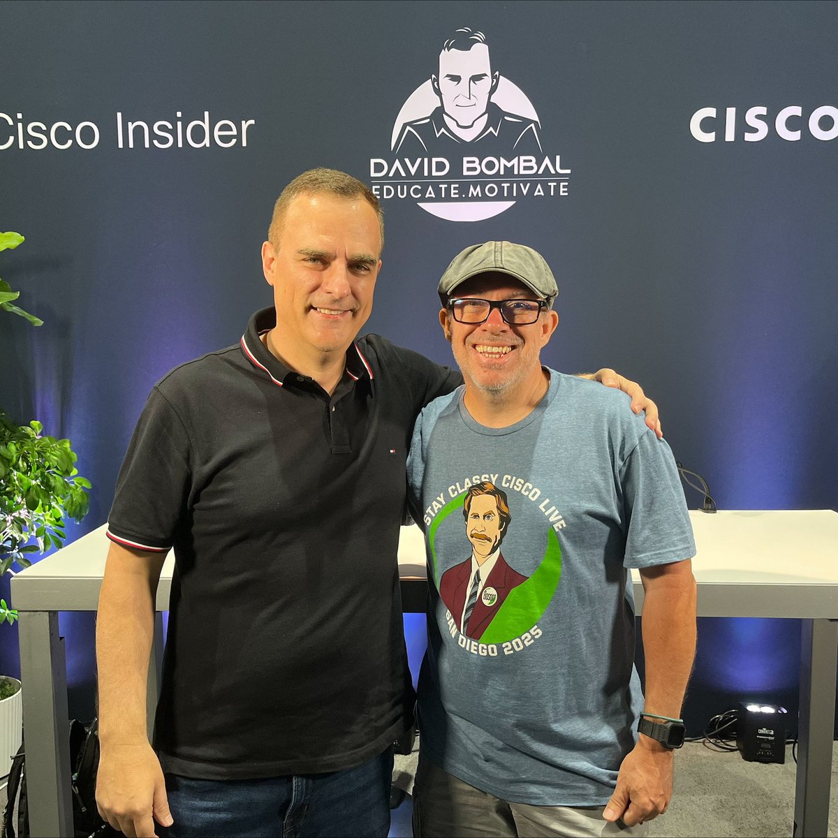 BosonSoftware's tweet image. When two of the most trusted names in Cisco education meet 👏
Bryan Baize and @DavidBombal at #CiscoLive