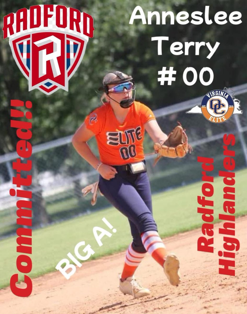 BIG OC ELITE shoutout to Anneslee Terry on her commitment to play softball for the Radford Highlanders!!  We are so proud of you Big A!  Can’t wait to 👀 you compete at the next level!!  Coach Fagan just got a good one!! 🥎🧡💙<a href="/AnnesleeTerry00/">Anneslee Terry</a>