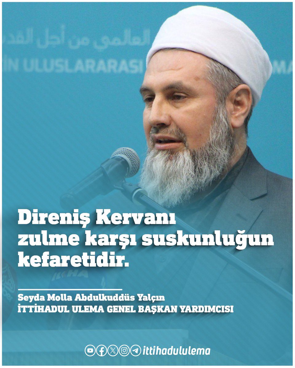 Direniş Kervanı zulme karşı suskunluğun kefaretidir.