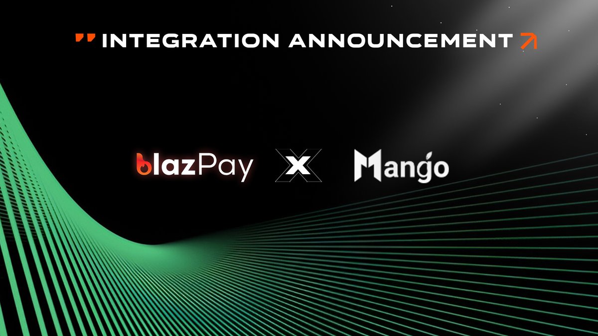 We’re thrilled to integrate with <a href="/MangoOS_Network/">Mango Network</a> - the revolutionary OmniChain L1 merging MoveVM + EVM in one blazing-fast ecosystem! ⚡

👉 Dive in: blazpay.com

Here’s what this integration unlocks for you:
🌐 Seamless access to unified liquidity
🔥 297,450 TPS for