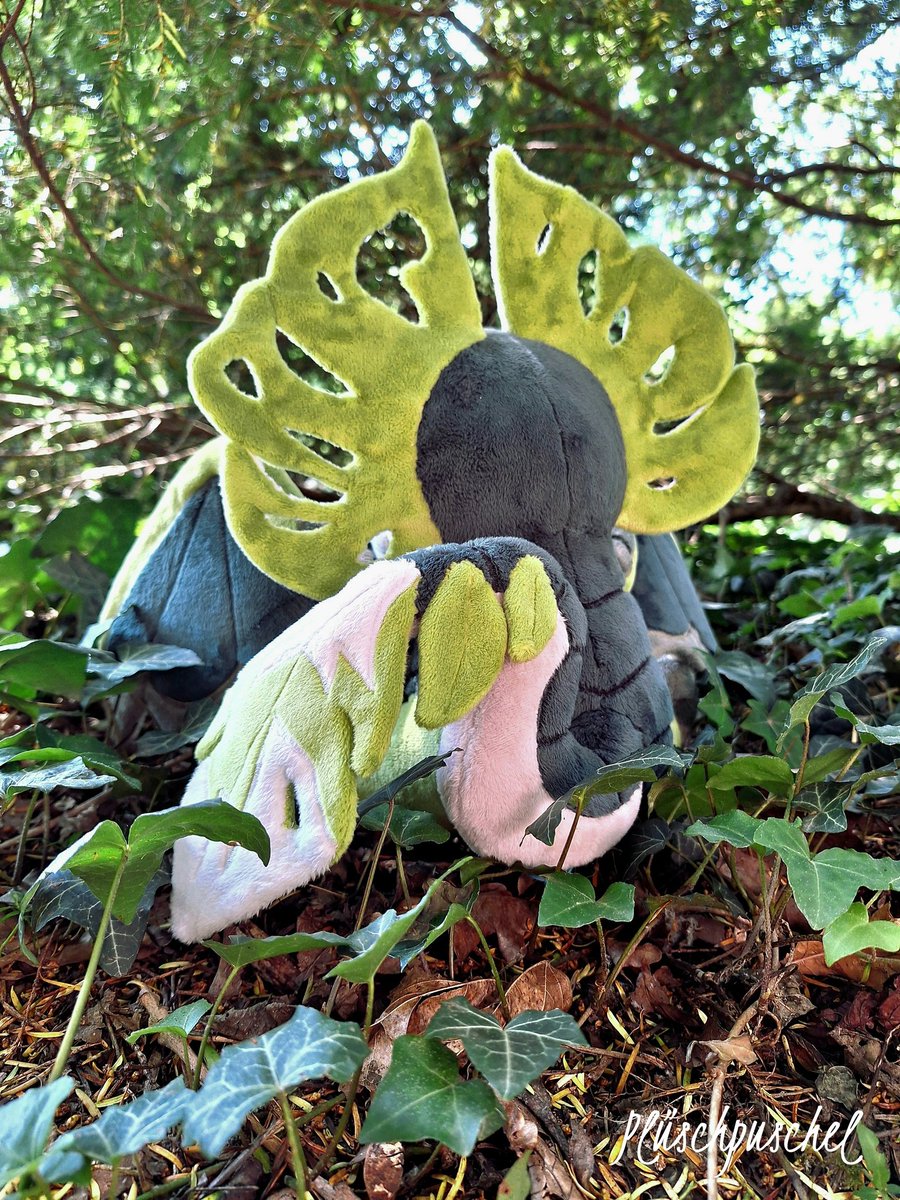 pluesch_puschel's tweet image. Finally took some pictures of my Monster Hunter OC Wildtail~
He is an ancient forest Yian Kut-Ku 🌿