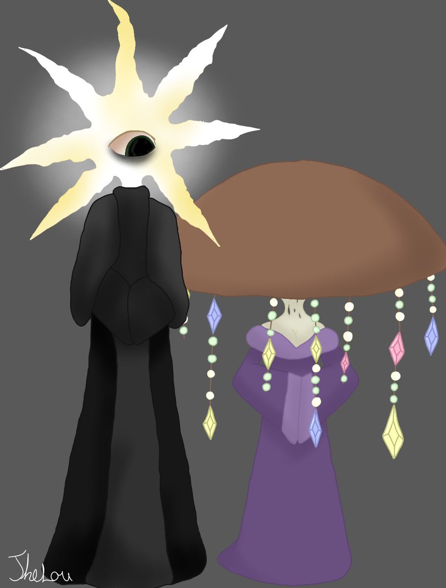 DominickPesant's tweet image. Small gift for @doctornowhere_ . Creature from him is the Anklager and the mushroom (named Jamuru) is mine ^^