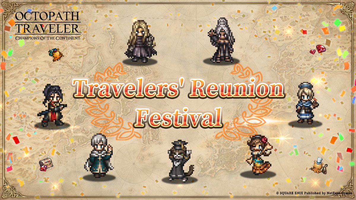 OCTOPATH TRAVELER: CotC (@octopath_cotc) on Twitter photo Greetings Travelers,
Great news! โจTravelers' Reunion Festival is NOW LIVE! โจ
Happy Travels everyone! ๐
#OCTOPATHCotC โ
โ๐โโฌโโโโโโโโโโโโ๐โโฌ
Free Download Now: octopathsea.onelink.me/eYmu/DC
Top up: pay.neteasegames.com/CotCsea/topup?โฆ
Discord: discord.gg/zpNq5xAvUY Greetings Travelers,
Great news! โจTravelers' Reunion Festival is NOW LIVE! โจ
Happy Travels everyone! ๐
#OCTOPATHCotC โ
โ๐โโฌโโโโโโโโโโโโ๐โโฌ
Free Download Now: octopathsea.onelink.me/eYmu/DC
Top up: pay.neteasegames.com/CotCsea/topup?โฆ
Discord: discord.gg/zpNq5xAvUY