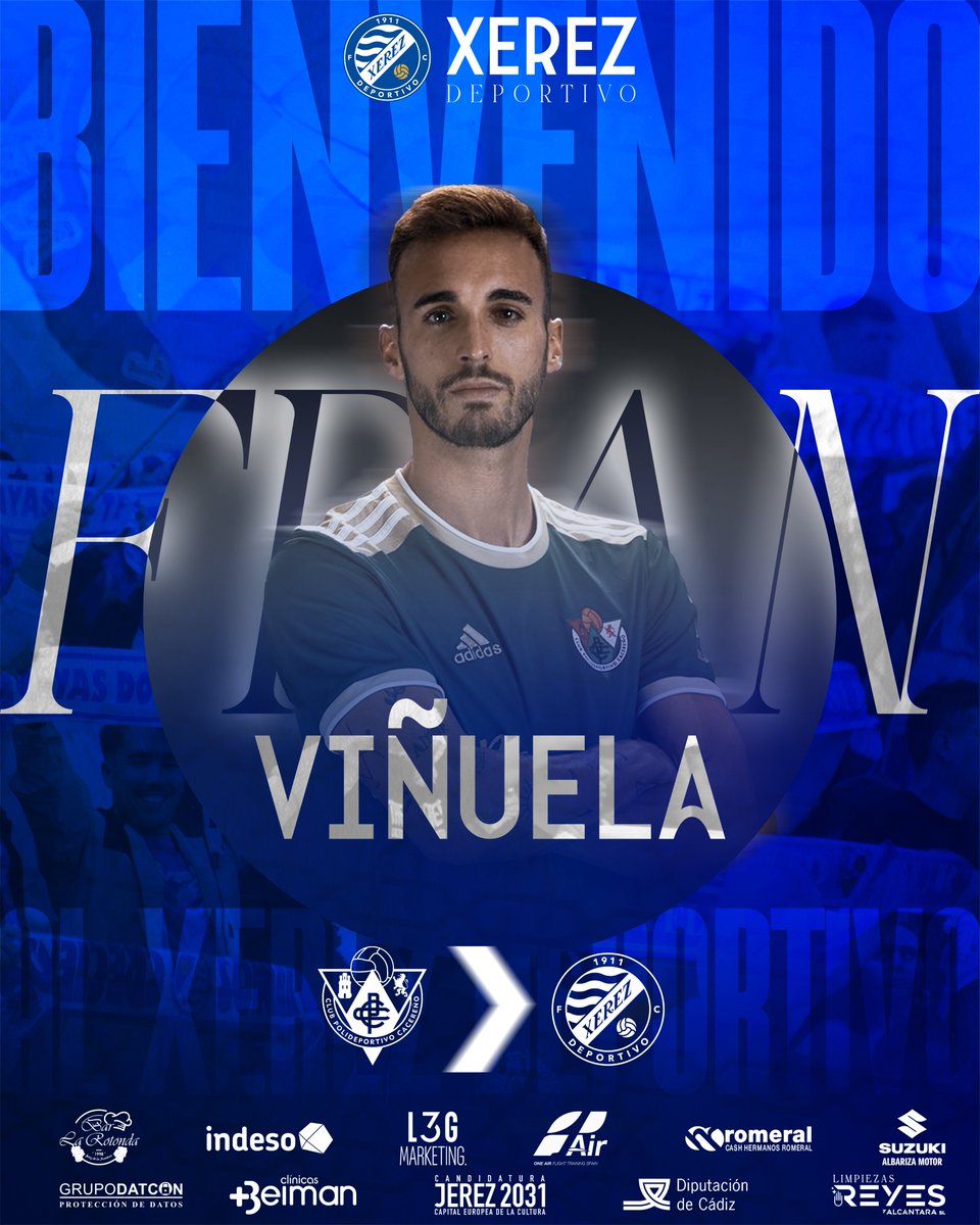 OFICIAL 🔵 | <a href="/franvica7/">Fran Viñuela</a>, verticalidad extremeña para el carril diestro del #XerezDeportivo

🔹Procede del <a href="/CPCacerenoSAD/">CP Cacereño 🟢🐉</a>, equipo con el que ha conseguido esta pasada temporada el ascenso a Primera Federación
 
ℹ️ Más info ➡️ tinyurl.com/4cww6tya

#BienvenidoFranViñuela