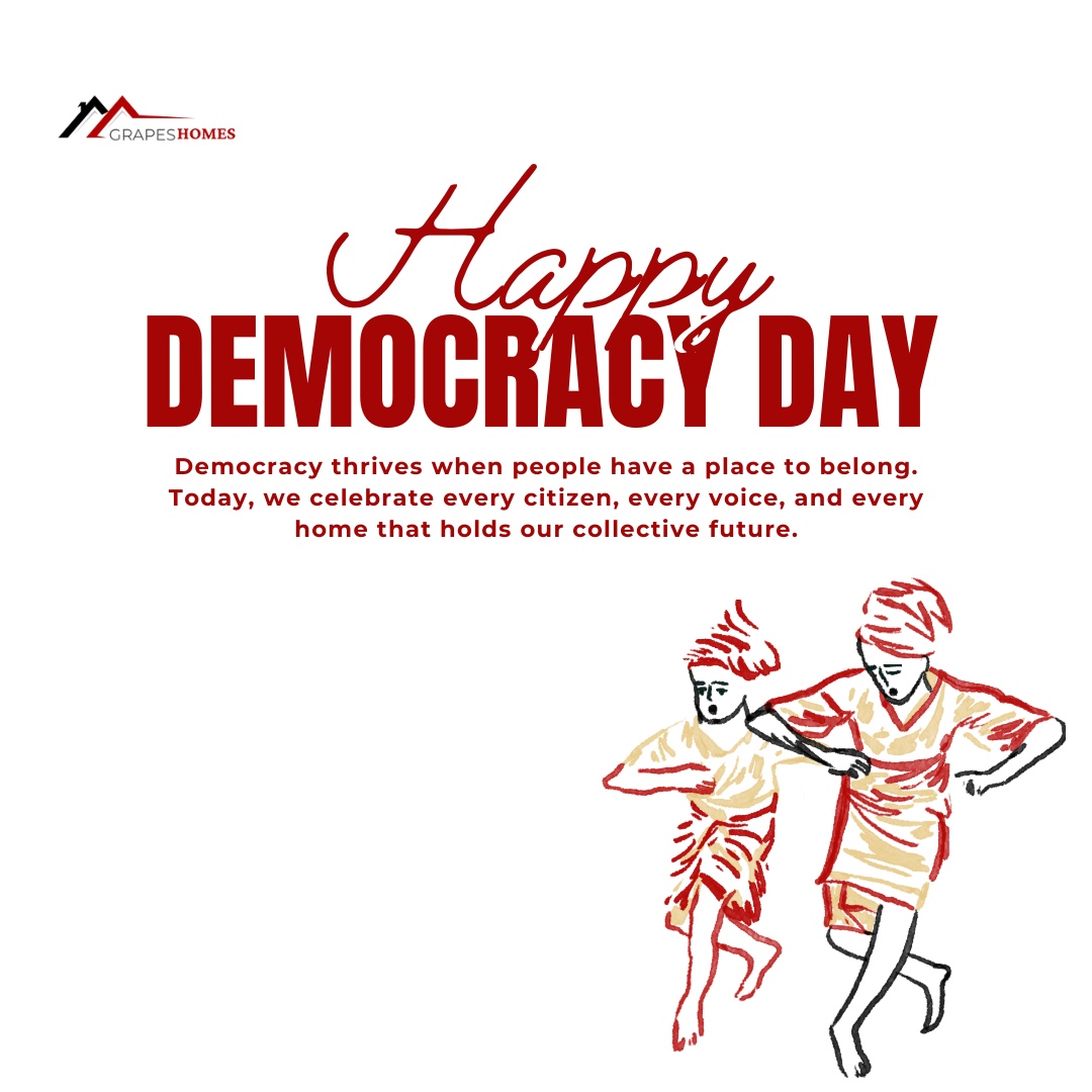 Grapeshomes's tweet photo. Democracy isn’t just about elections - it’s about people.

It’s about creating a society where every voice counts, every life matters, and everyone has a place to belong. 

Today, we remember that the strength of any nation lies in its people - their dreams, their struggles.. https://t.co/FnvC7yiFwb