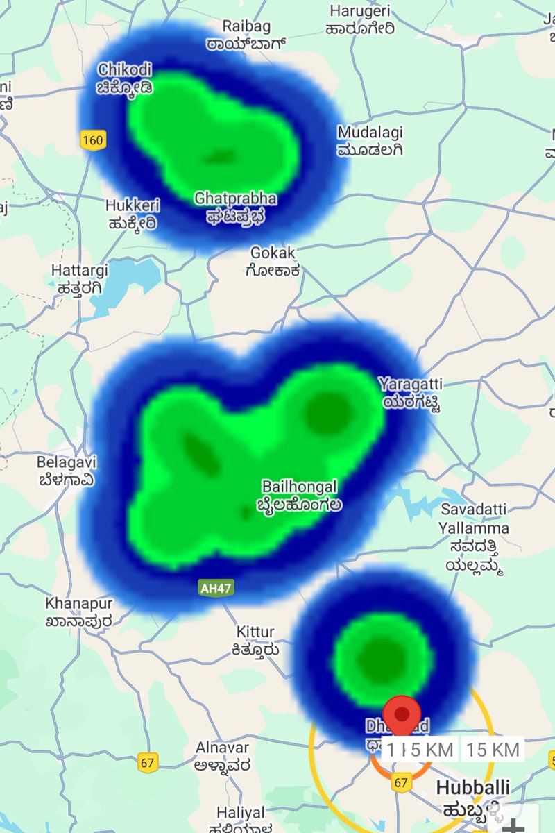 Thunderstorms observed in some parts of Dharwad and Belagavi districts.

#KarnatakaRains