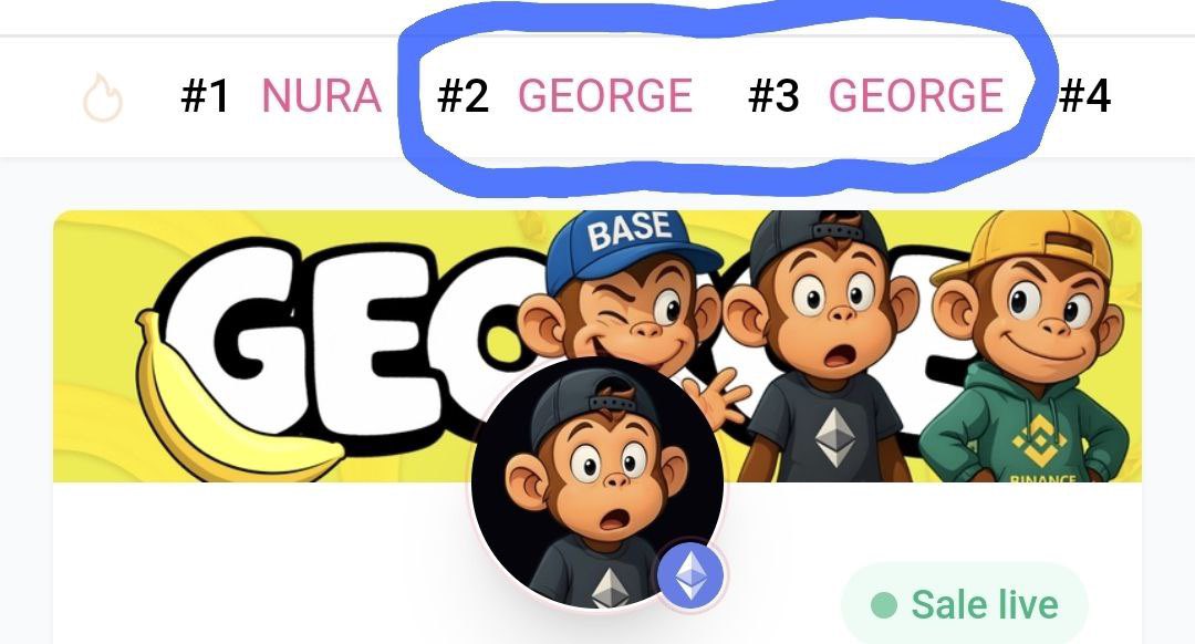 <a href="/Georgeonbase/">George Multi-Chain</a> is taking over the @pinksaleechosystem trending numbers 2&amp;3

BNB and ETH chains😍

Our team are very excited to introduce our brand new cross chain development which will see George everywhere and available to users of multiple chains⛓️🔥

Join our movement🌍