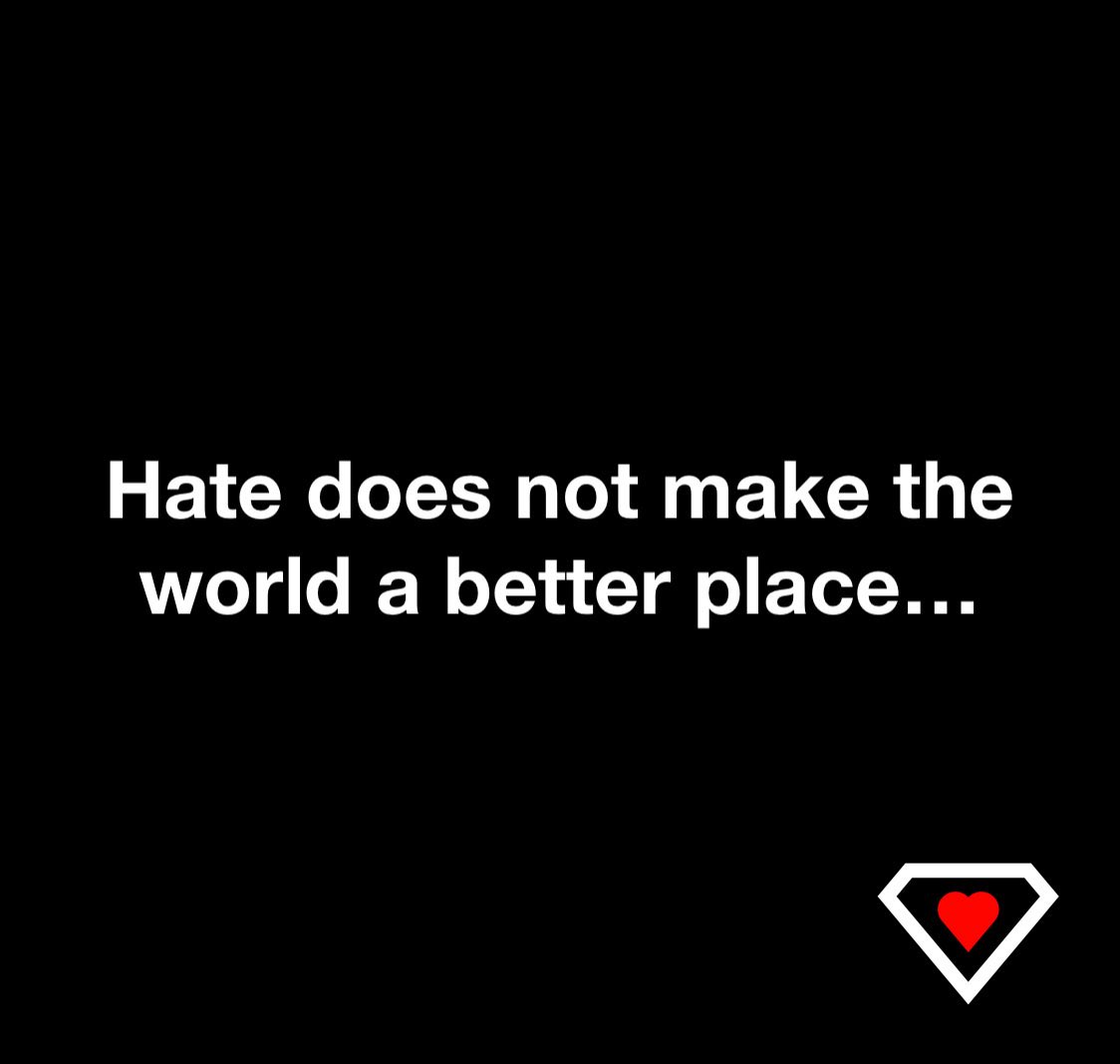 LoveFirstWorld's tweet photo. Love is the antidote to hate’s destructiveness. It nurtures connection and promotes healing. If we allow fear to continue ruling our hearts, today’s harsh realities will unfortunately remain a constant. Start small. Start today. Spread love, not hate. I Love You!!❤️🤟🏻 https://t.co/muAZWgjjk6