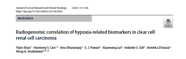 Bright future ahead when a med student, premed, and HS student team up to publish: link.springer.com/article/10.100… #TCGA #Radiogenomics #kidneycancer #tumorhypoxia