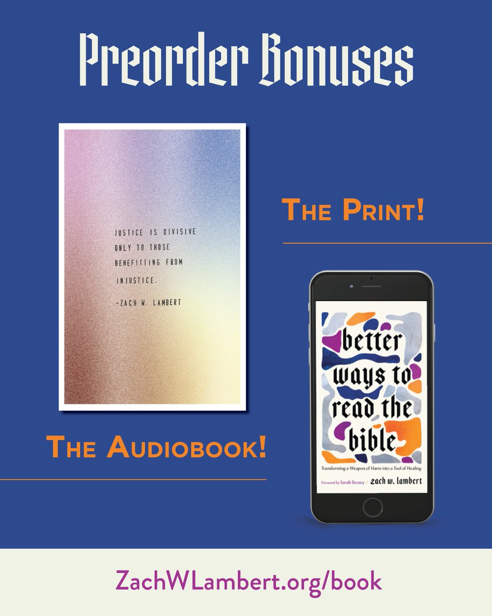BrazosPress's tweet image. When you preorder Better Ways to Read the Bible by
@ZachWLambert, you get the audiobook and an art print for FREE!
Learn more at zachwlambert.org/book