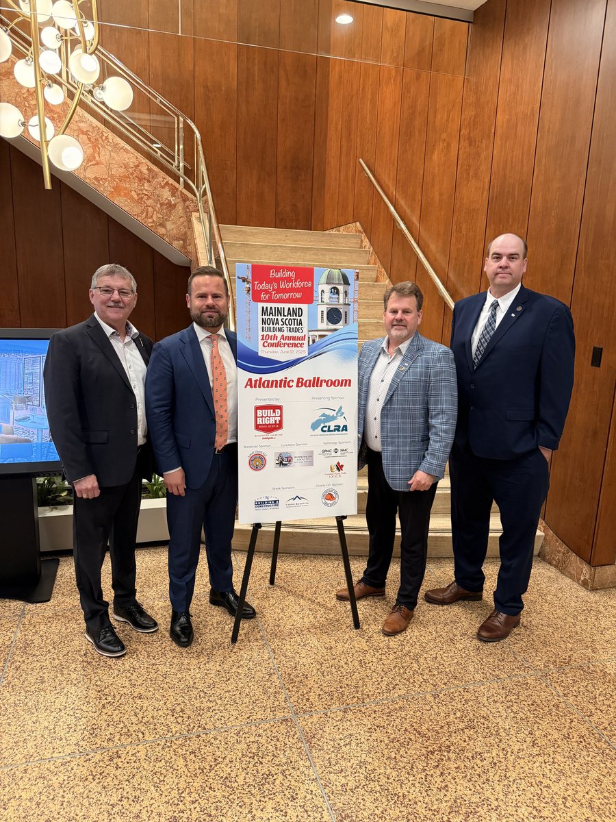 David Piccini (@davidpiccini) on Twitter photo Ontario and Nova Scotia have never been closer than we are today!
Great to connect with the <a href="/mainlandtrades/">NS Building Trades</a> this morning to talk about how our two provinces are focused on breaking down barriers to grow Canadaās skilled workforce.
From worker mobility to harmonized training Ontario and Nova Scotia have never been closer than we are today!
Great to connect with the <a href="/mainlandtrades/">NS Building Trades</a> this morning to talk about how our two provinces are focused on breaking down barriers to grow Canadaās skilled workforce.
From worker mobility to harmonized training
