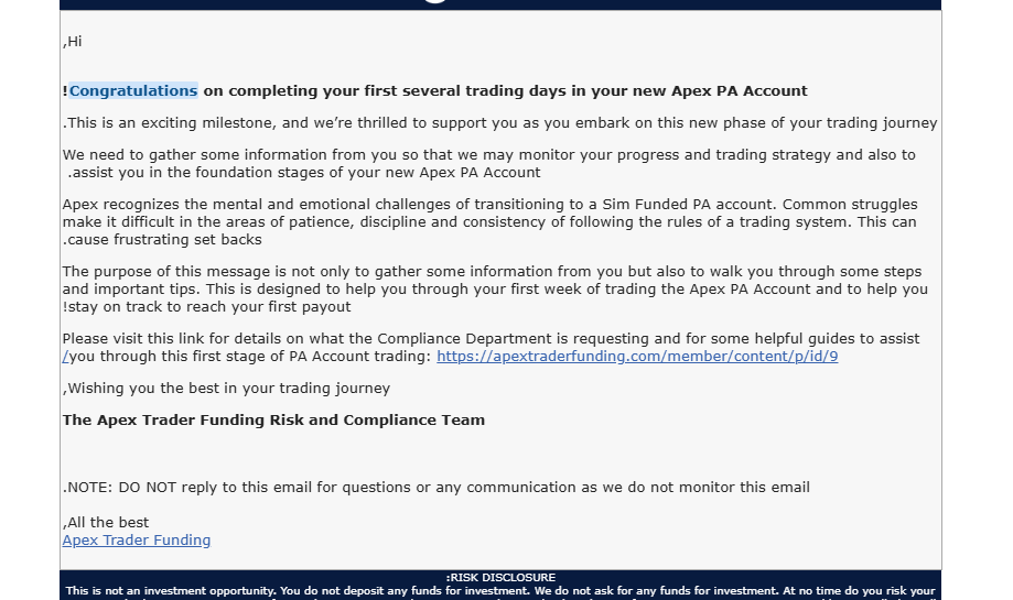 hey guys did some on recive this king off email from apex ?
do i need to do something with that?