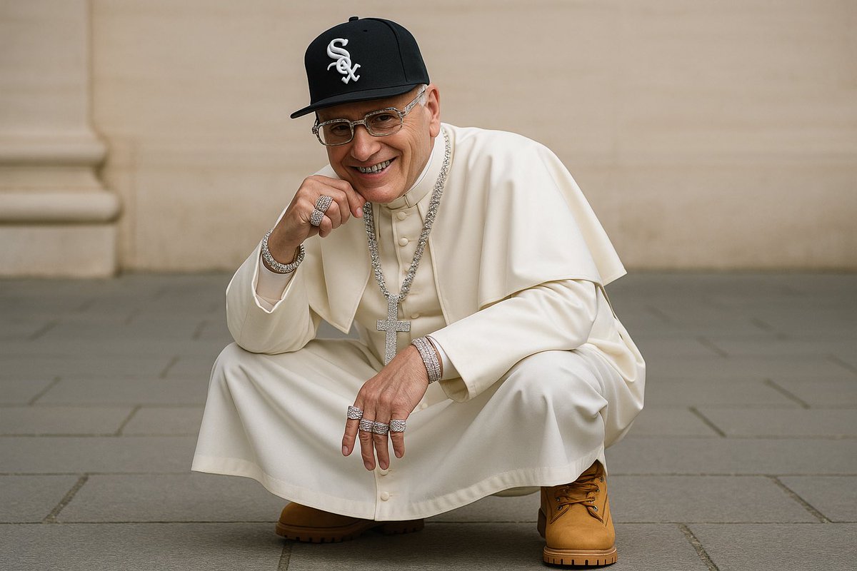 BREAKING: Pope Leo Debuts New Look In Nod To Chicago Background americaisms.com/pope-leo-debut…