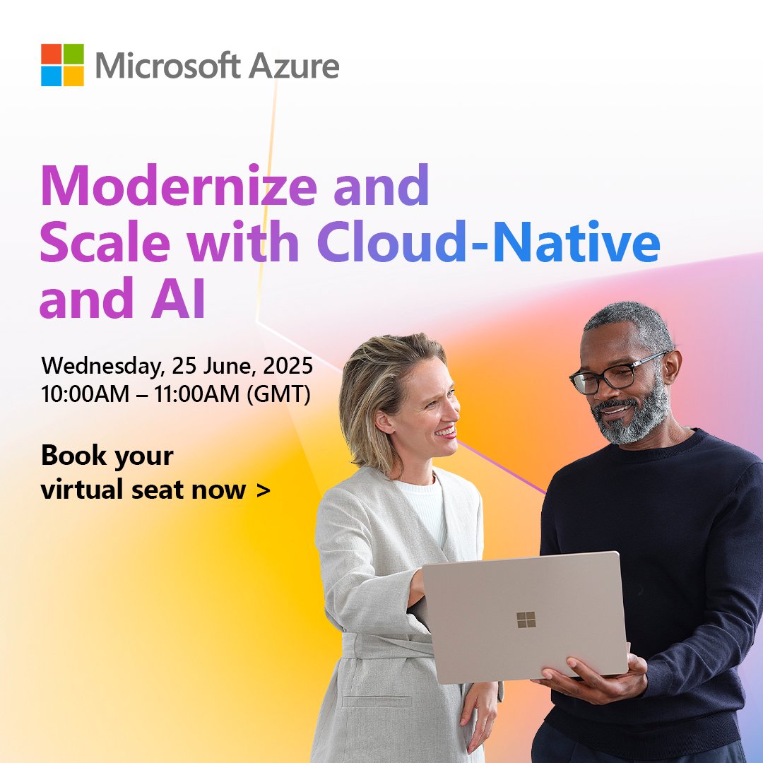 Rebuild. Reinvent. Reimagine 🔄 

Get the inside scoop from leading industry experts on how APIs, microservices, and AI integration on Azure can help you build smarter: msft.it/6014SS13a