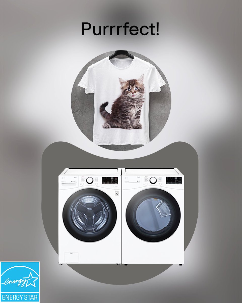 Summers are for catnaps not laundry, which is why we’re using our ENERGY STAR® certified Smart Washers and Dryers to take the chores off our paws. 

Learn more: lge.ai/60104HBTG

#LifesGood #LG