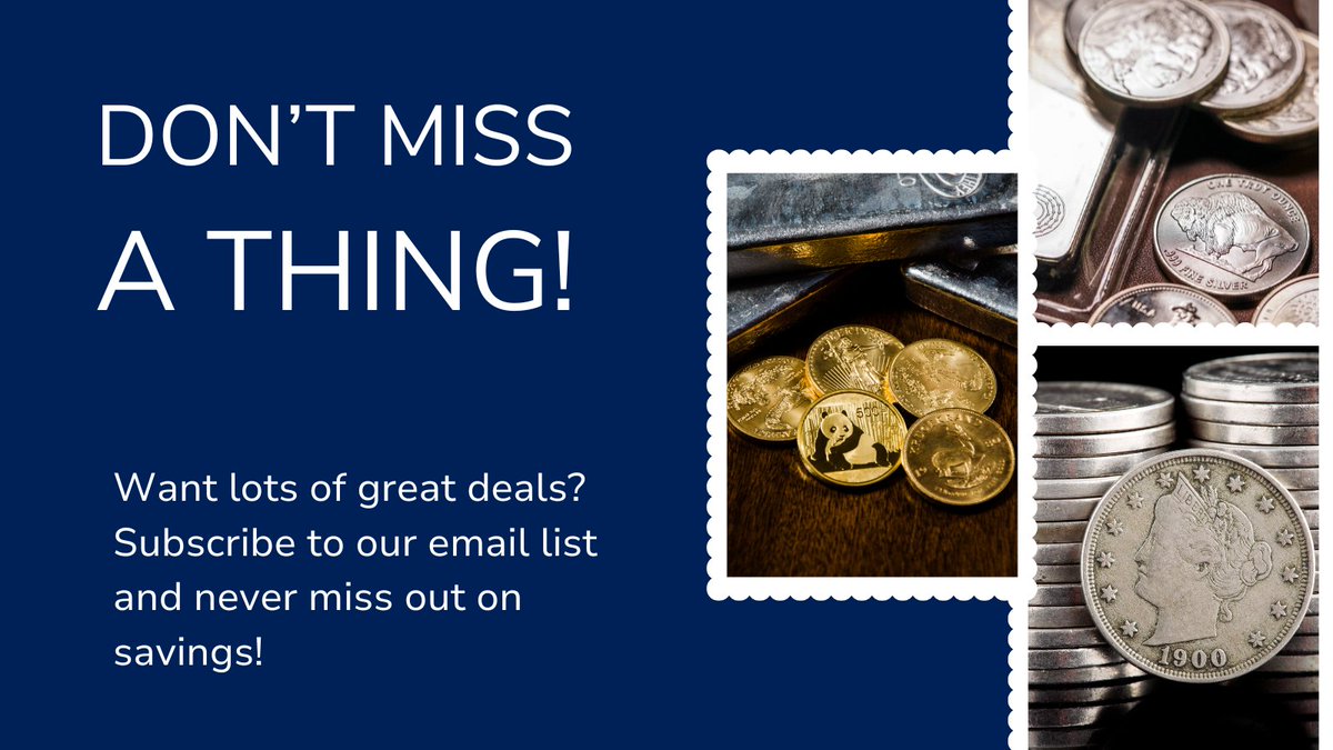 ModernCoinMart's tweet image. Join thousands of collectors who get first access to:

✅ New coin releases
✅ Exclusive deals &amp;amp; discounts
✅ Expert tips and collecting guides

📬 Sign up today by clicking the link: zurl.co/cZw0Z

 #ModernCoinMart #CoinCollectors #CoinCollecting #StackSilver