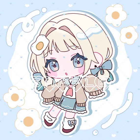 デフォルメイラスト無償企画にて描かせていただきましたꔛ