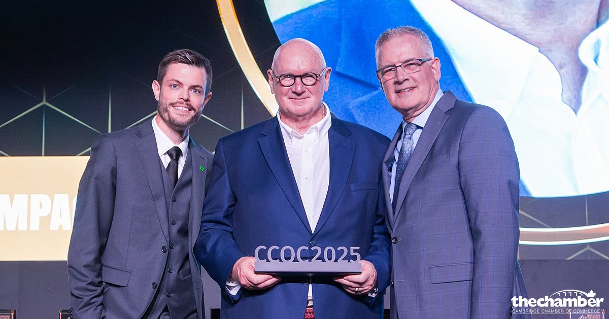 Congratulations to developer and community builder John D. Wright for taking home the prestigious Community Impact Award at our recent Business Excellence Awards. Click tinyurl.com/49dxu2es to learn more. #cambcoc #business