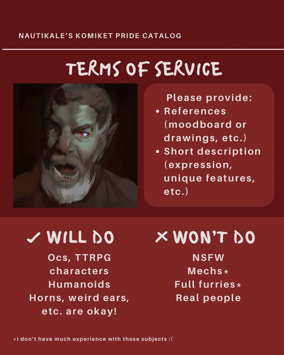 catalogue for Komiket Pride @ Market! Market! June 13-15

I have some hades, marvel, and witcher merch, along with a couple originals :)

will also have comms open