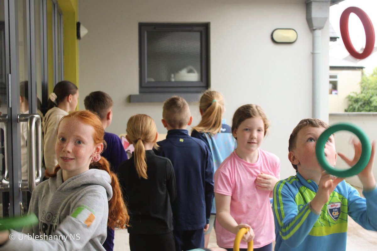 Unfortunately, the torrential rain caused the  senior pupils' sports day activities to be changed to indoor games. As you can see from the happy smiles, the children still had a great day.   All the photos from today are in the school website. urbleshannyns.com