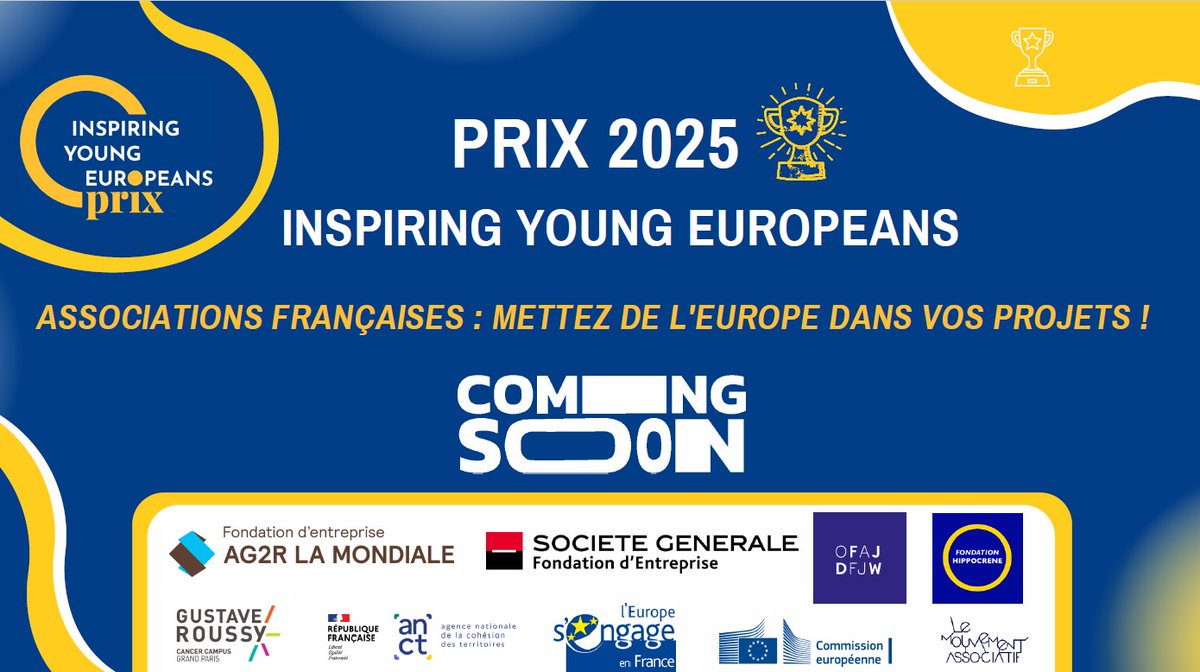 Fondation Société Générale (@fondation_sg) on Twitter photo Acteurs engagés pour l'#environnement et qui mettez de l’Europe dans vos projets, candidatez au Prix Inspiring Young Europeans de notre partenaire <a href="/FondaHippocrene/">Fondation Hippocrène</a> dans la catégorie Environnement, soutenue par notre Fondation.
Du 12 juin au 29 août 👉 inspiringyoungeuropeans.eu/prix-iye Acteurs engagés pour l'#environnement et qui mettez de l’Europe dans vos projets, candidatez au Prix Inspiring Young Europeans de notre partenaire <a href="/FondaHippocrene/">Fondation Hippocrène</a> dans la catégorie Environnement, soutenue par notre Fondation.
Du 12 juin au 29 août 👉 inspiringyoungeuropeans.eu/prix-iye