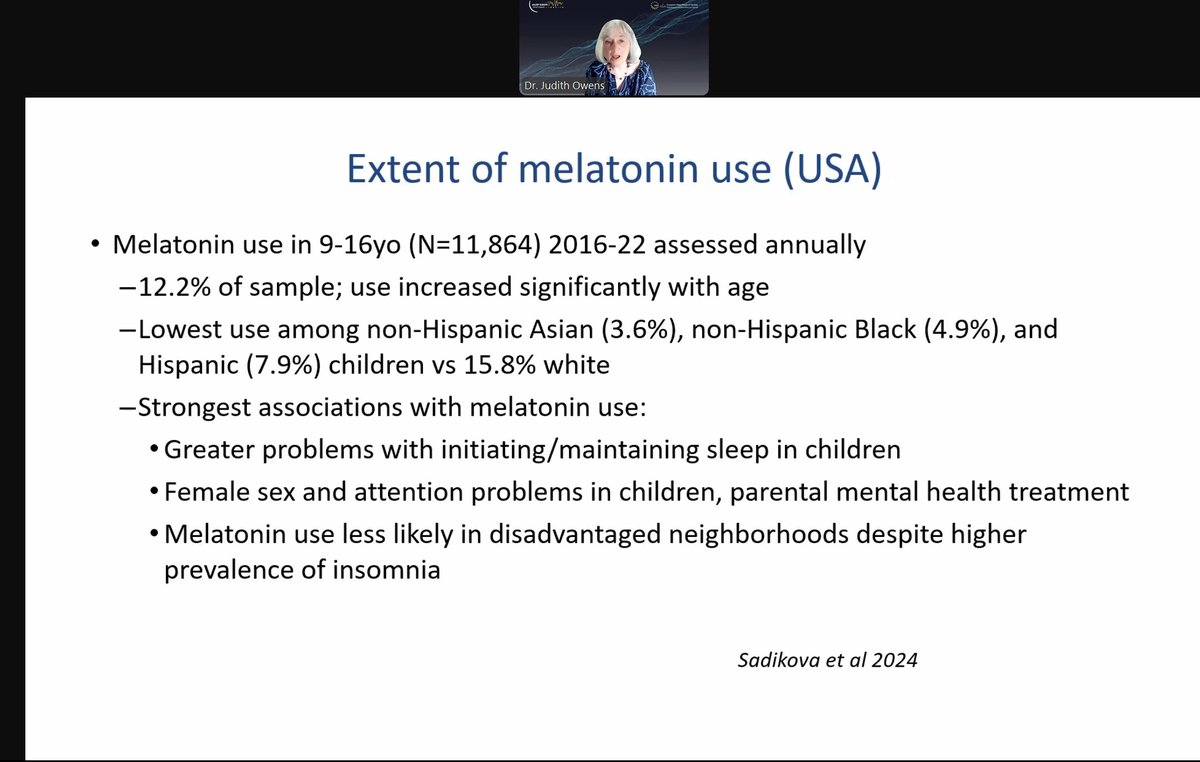 Dr. Judith Owens brings a global perspective—how melatonin is used worldwide and what that tells us about public health in sleep. 

 #eSleepEurope2025 #ESRS