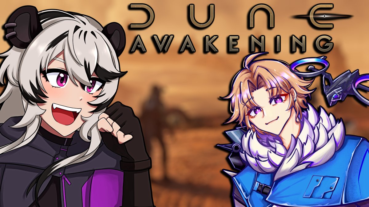 ✧𝗞𝗢𝗡𝗣𝗔𝗡𝗗𝗔!✧
I AM LIVE!!!
Today we explore Arakis in 𝗗𝗨𝗡𝗘 𝗔𝗪𝗔𝗞𝗘𝗡𝗜𝗡𝗚 with <a href="/Rykener/">Rykener</a> !!!
So come vibe out BAMBOO CREW!!!
#Vtuber #ENVtuber 
twitch.tv/pandaran_