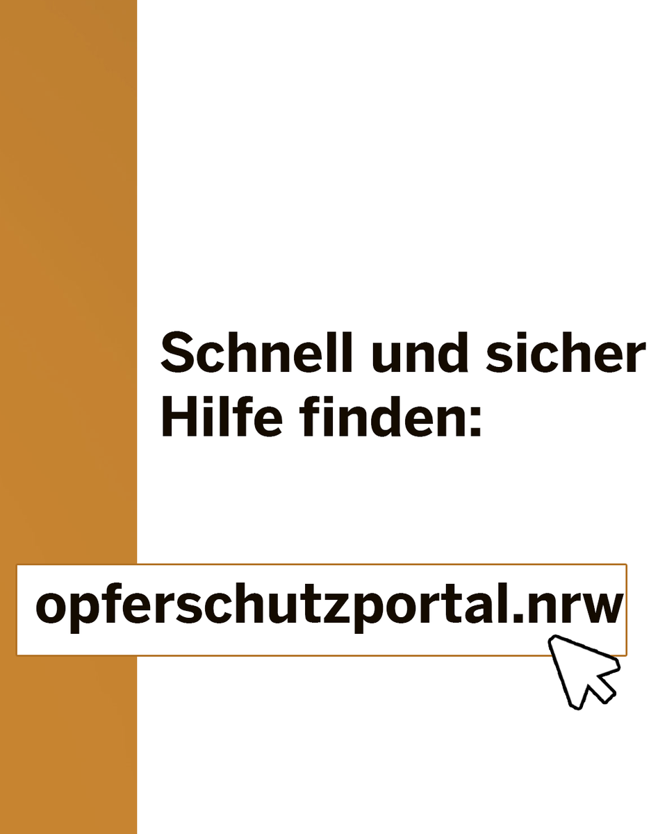 Opfer von Gewalt finden auf dem opferschutzportal.nrw der Landesreg. #NRW Beratungsangebote, Notfallnummern &amp; Infos zum #Opferschutz in #NRW. <a href="/MHKBD_NRW/">MHKBD NRW</a> hat die technische Federführung übernommen &amp; es mit der Opferbeauftragten, Barbara Havliza (@justiz_nrw), weiterentwickelt.