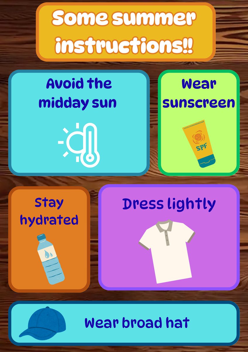 ☀️Beat the heat like a pro!

Stay cool, stay safe, and embrace the smart side of summer with these hot weather tips!! 🧢🧴💧

#BloxZoo